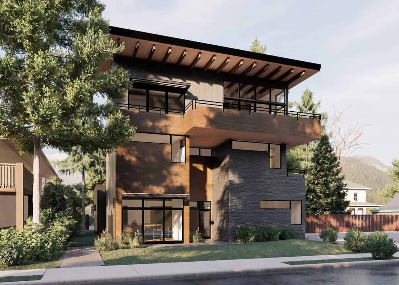 Ketchum Urban Townhome | HR Architects Sun Valley Ketchum Idaho